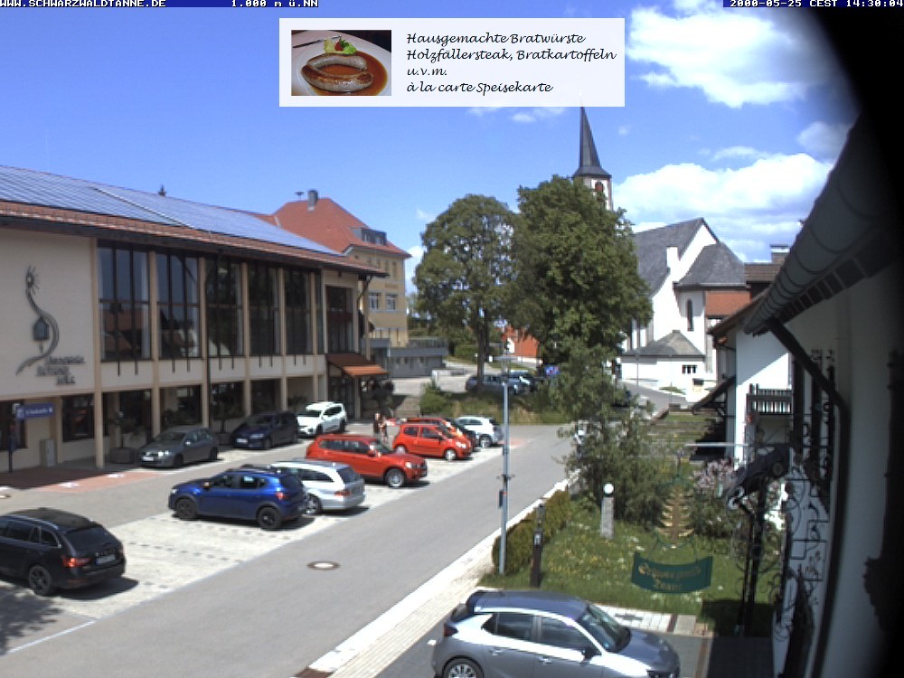 Archived image Webcam View from Guesthouse "Schwarzwaldtanne"