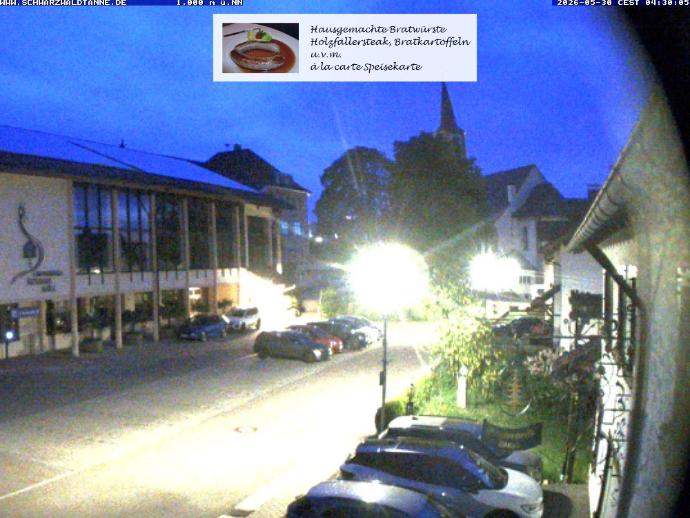 Archived image Webcam View from Guesthouse "Schwarzwaldtanne"