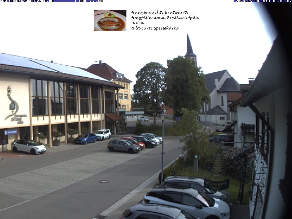 Archived image Webcam View from Guesthouse "Schwarzwaldtanne"