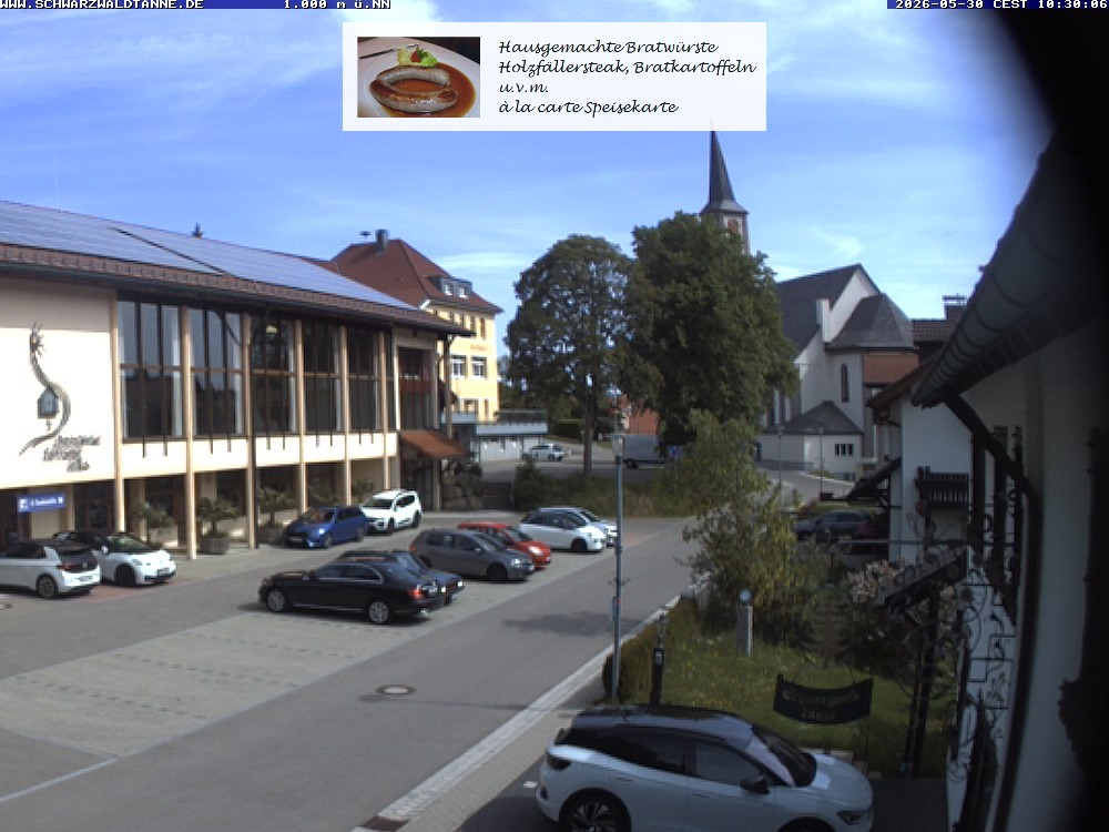 Archived image Webcam View from Guesthouse "Schwarzwaldtanne"