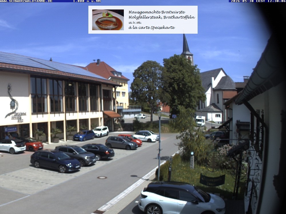 Archived image Webcam View from Guesthouse "Schwarzwaldtanne"