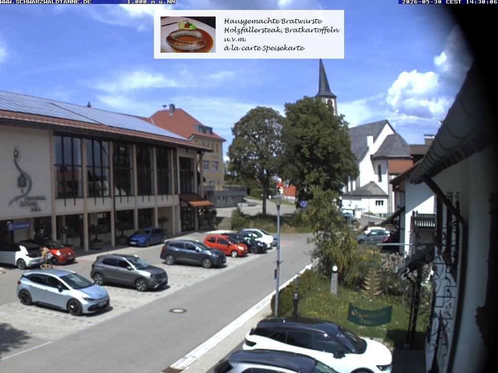 Archived image Webcam View from Guesthouse "Schwarzwaldtanne"