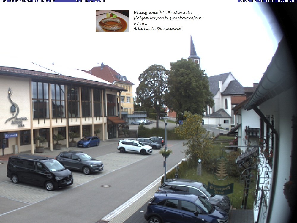 Archived image Webcam View from Guesthouse "Schwarzwaldtanne"
