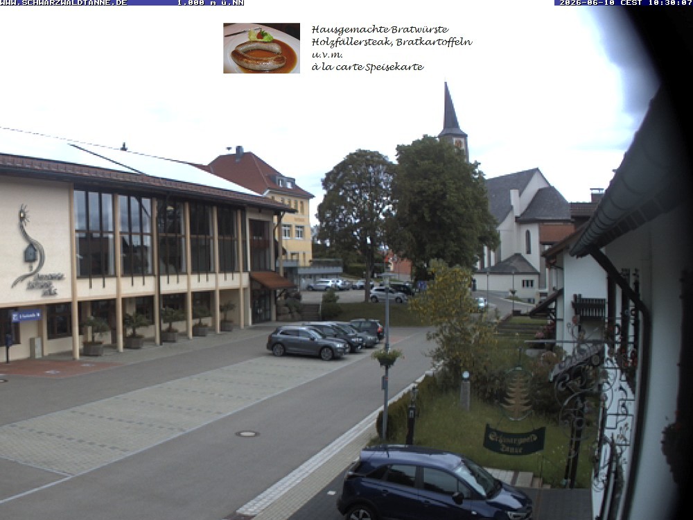 Archived image Webcam View from Guesthouse "Schwarzwaldtanne"