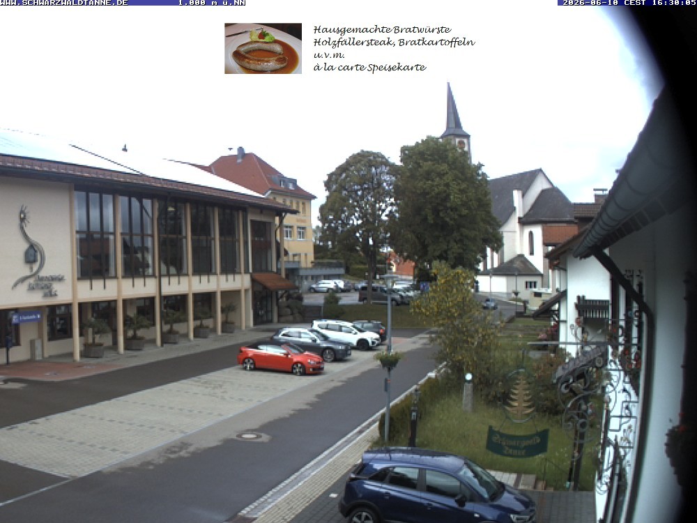 Archived image Webcam View from Guesthouse "Schwarzwaldtanne"