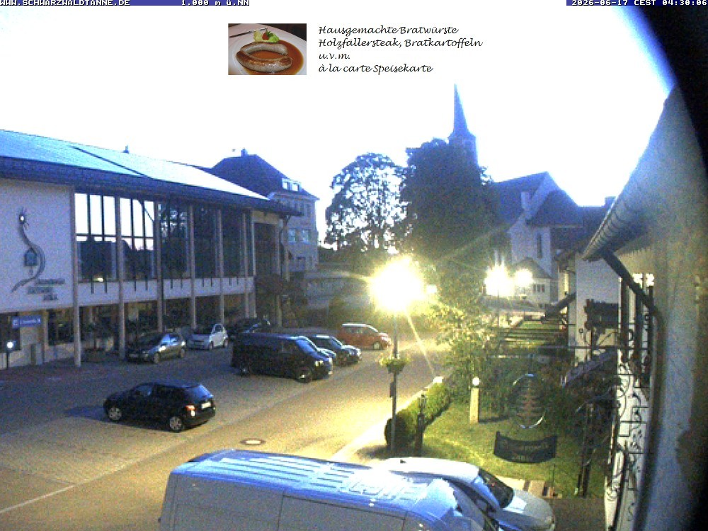 Archived image Webcam View from Guesthouse "Schwarzwaldtanne"