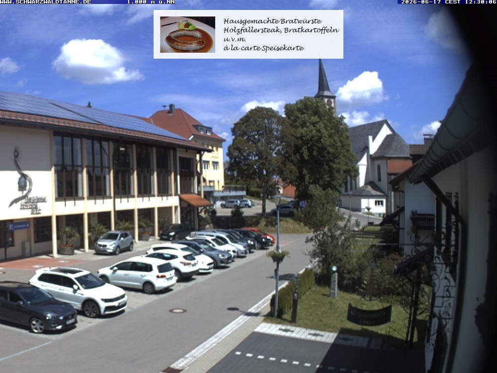 Archived image Webcam View from Guesthouse "Schwarzwaldtanne"