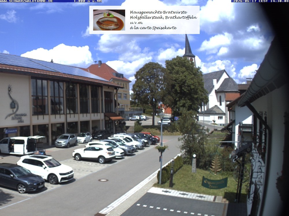 Archived image Webcam View from Guesthouse "Schwarzwaldtanne"