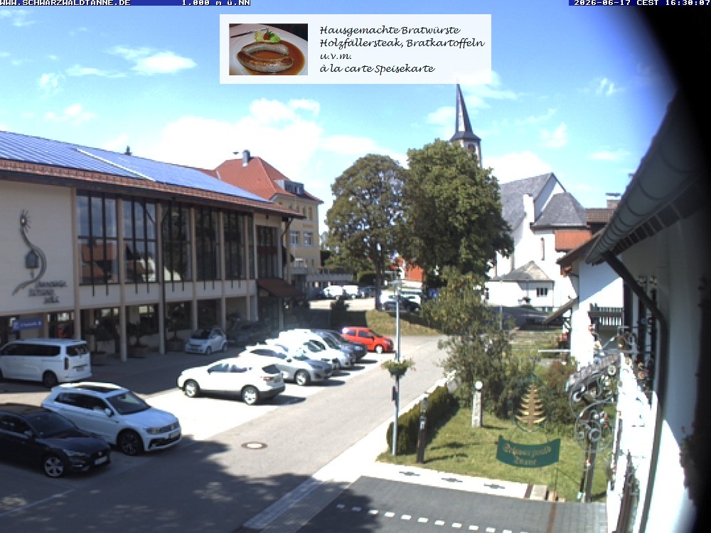 Archived image Webcam View from Guesthouse "Schwarzwaldtanne"