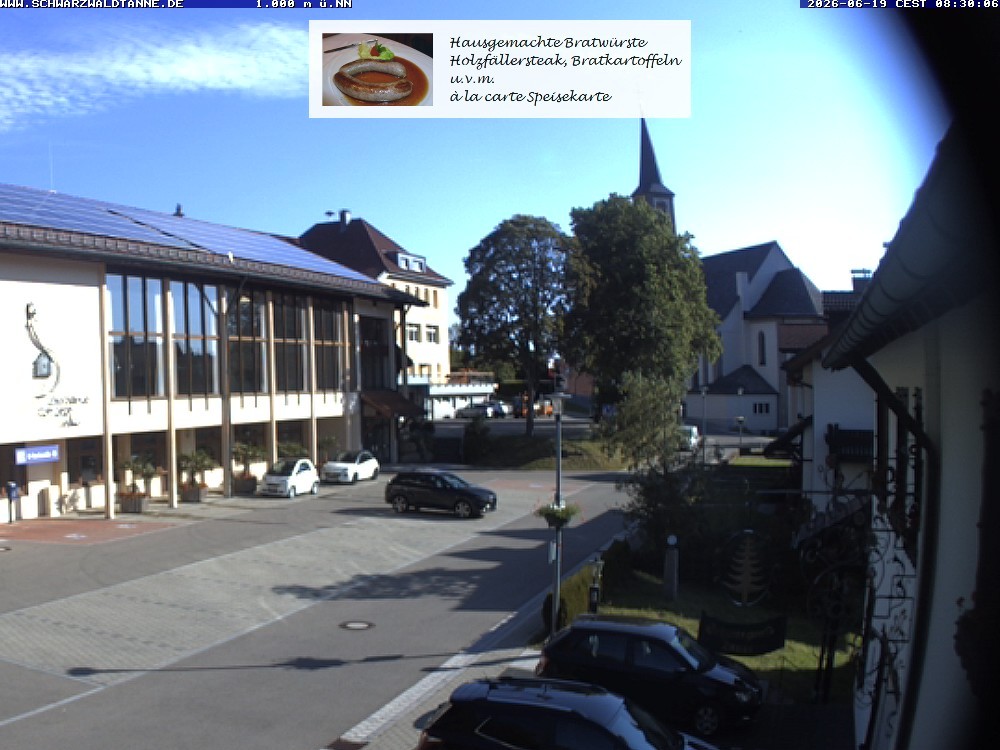 Archived image Webcam View from Guesthouse "Schwarzwaldtanne"