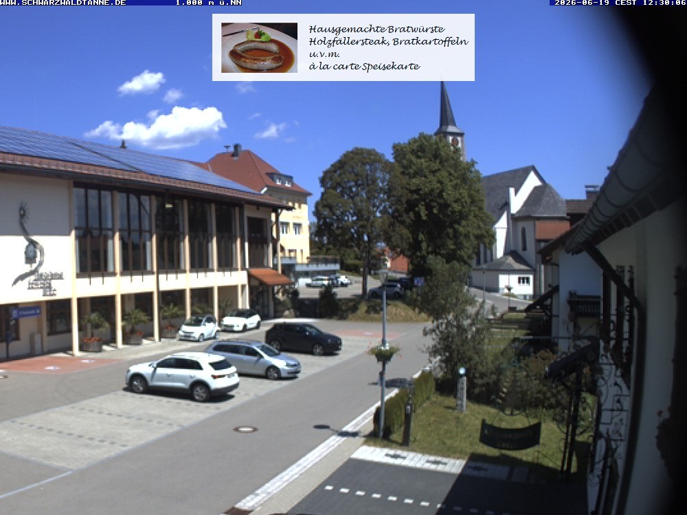 Archived image Webcam View from Guesthouse "Schwarzwaldtanne"