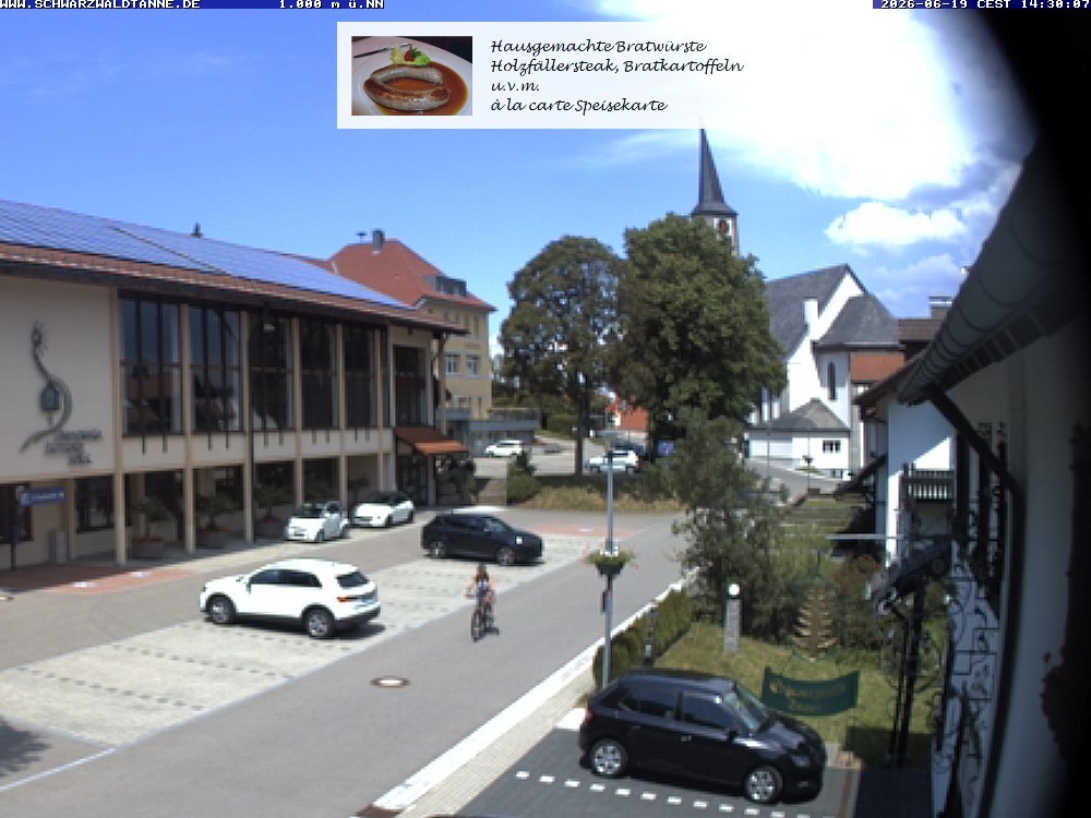 Archived image Webcam View from Guesthouse "Schwarzwaldtanne"
