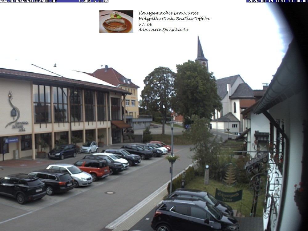 Archived image Webcam View from Guesthouse "Schwarzwaldtanne"