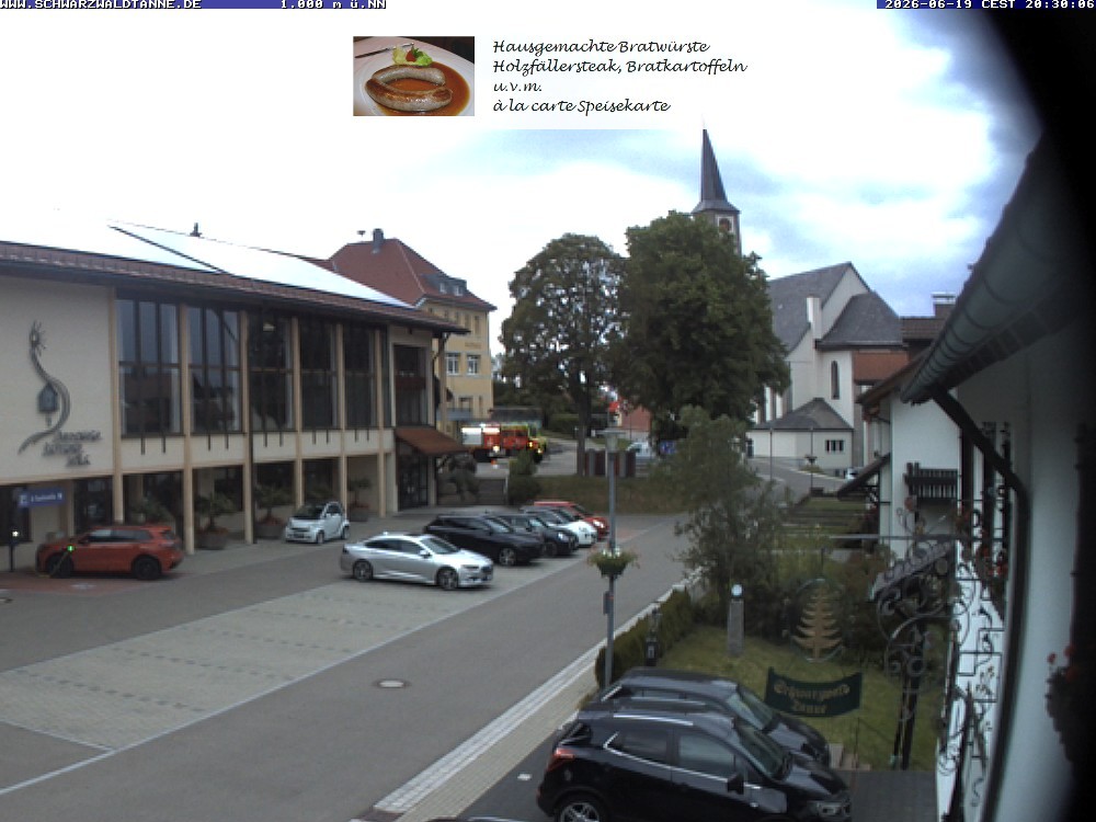 Archived image Webcam View from Guesthouse "Schwarzwaldtanne"
