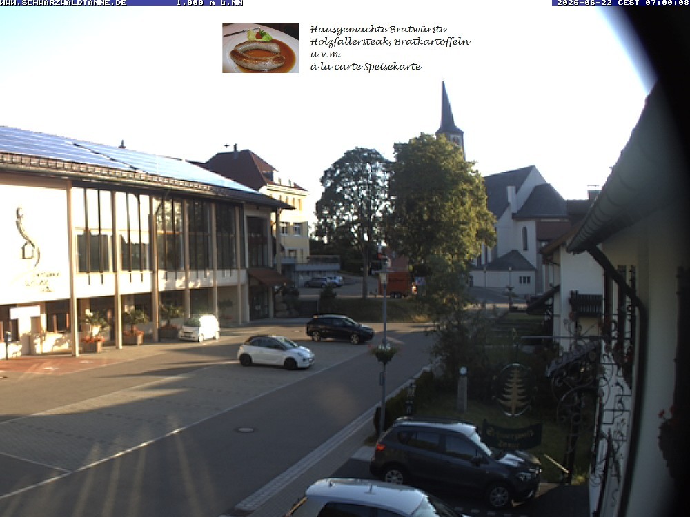 Archived image Webcam View from Guesthouse "Schwarzwaldtanne"