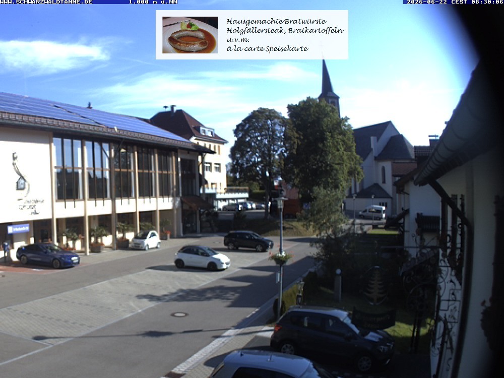 Archived image Webcam View from Guesthouse "Schwarzwaldtanne"