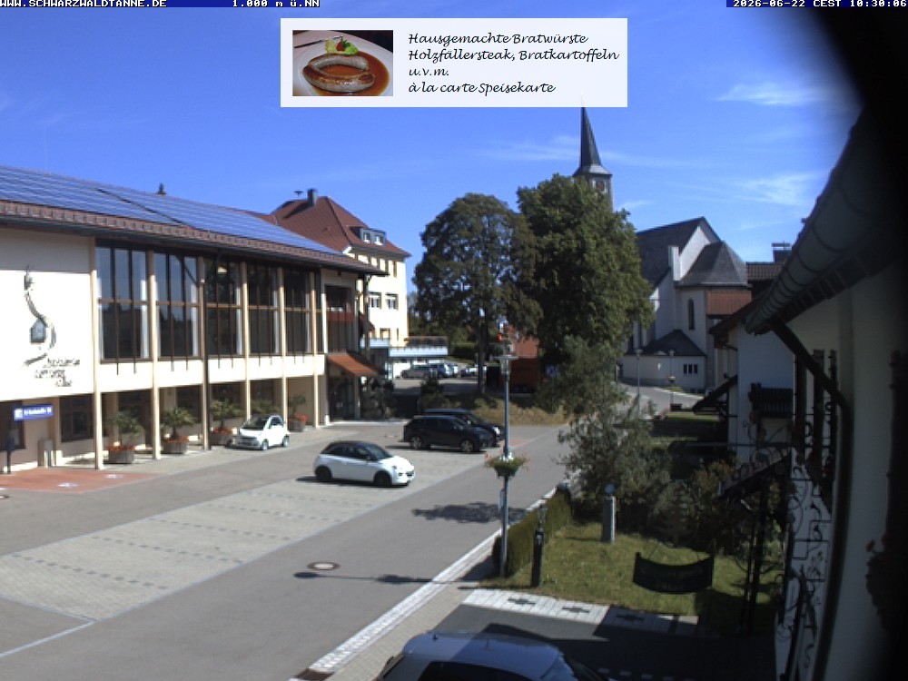 Archiv Foto Webcam Schönwald: Blick vom Gasthof Schwarzwaldtanne