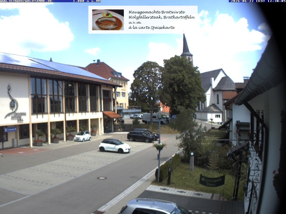 Archiv Foto Webcam Schönwald: Blick vom Gasthof Schwarzwaldtanne