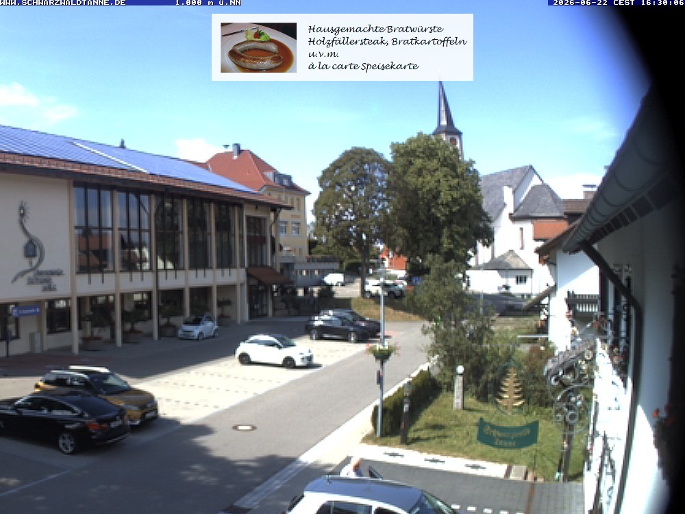 Archiv Foto Webcam Schönwald: Blick vom Gasthof Schwarzwaldtanne