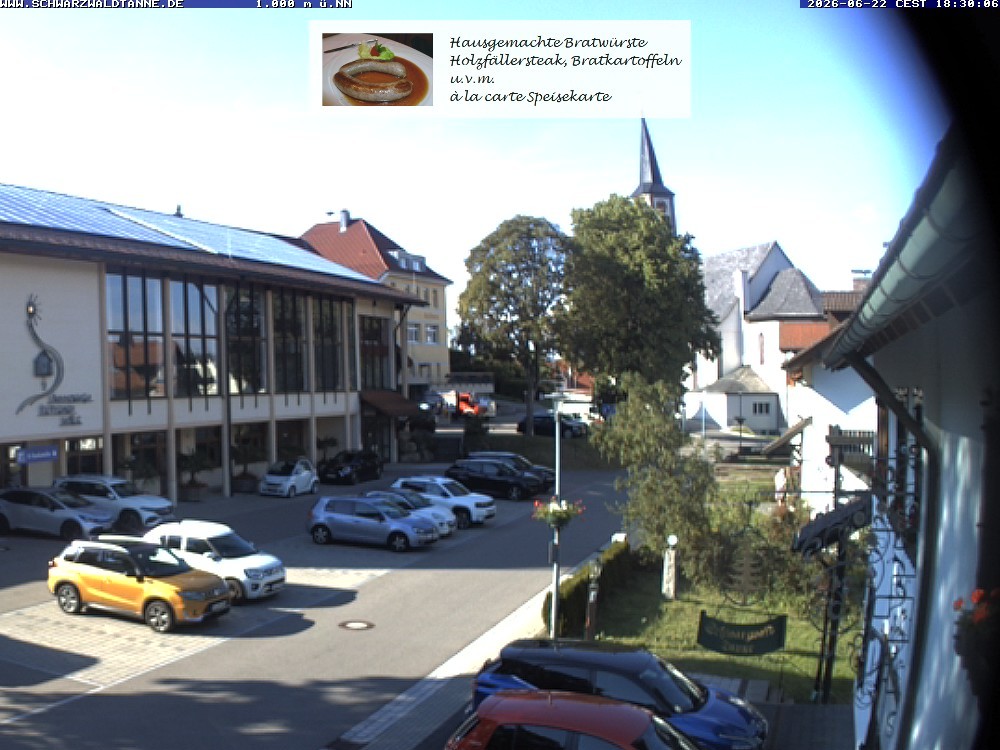 Archiv Foto Webcam Schönwald: Blick vom Gasthof Schwarzwaldtanne