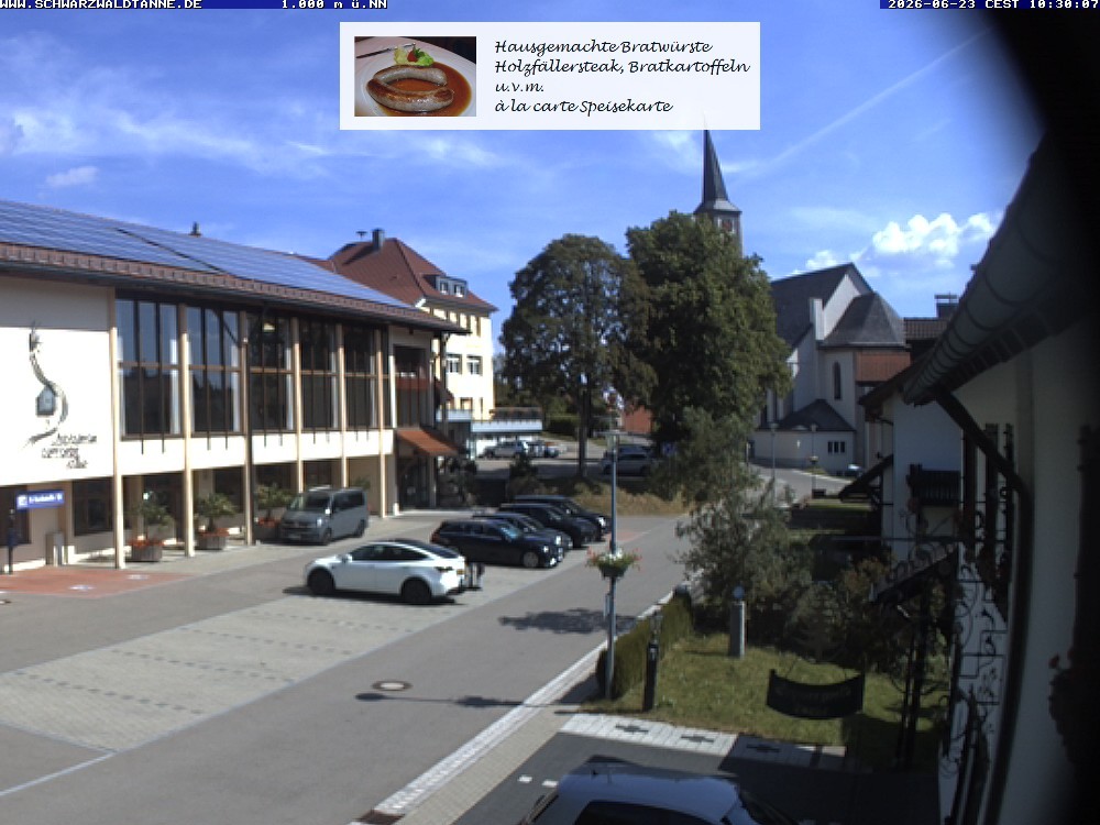Archiv Foto Webcam Schönwald: Blick vom Gasthof Schwarzwaldtanne