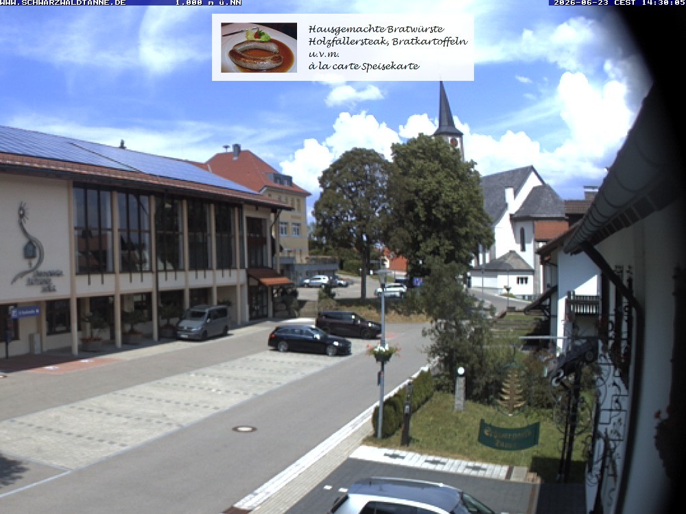 Archiv Foto Webcam Schönwald: Blick vom Gasthof Schwarzwaldtanne