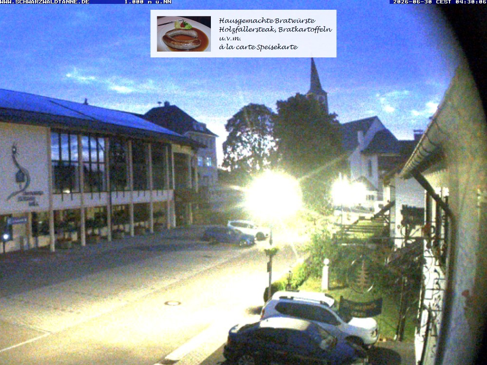 Archiv Foto Webcam Schönwald: Blick vom Gasthof Schwarzwaldtanne