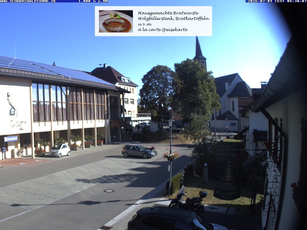 Archiv Foto Webcam Schönwald: Blick vom Gasthof Schwarzwaldtanne
