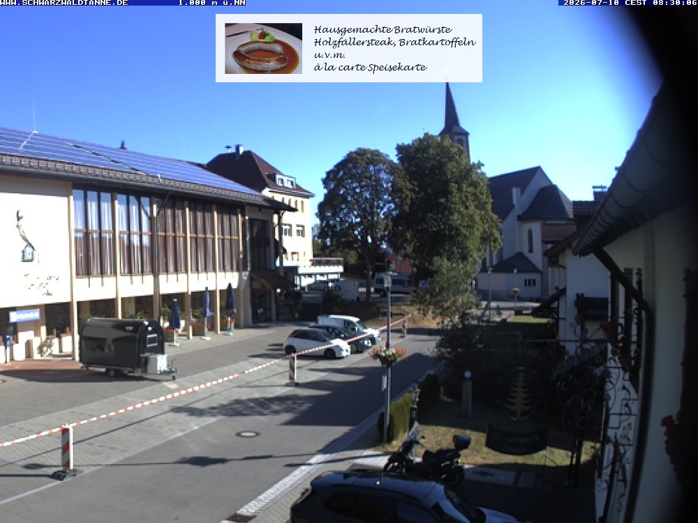 Archiv Foto Webcam Schönwald: Blick vom Gasthof Schwarzwaldtanne