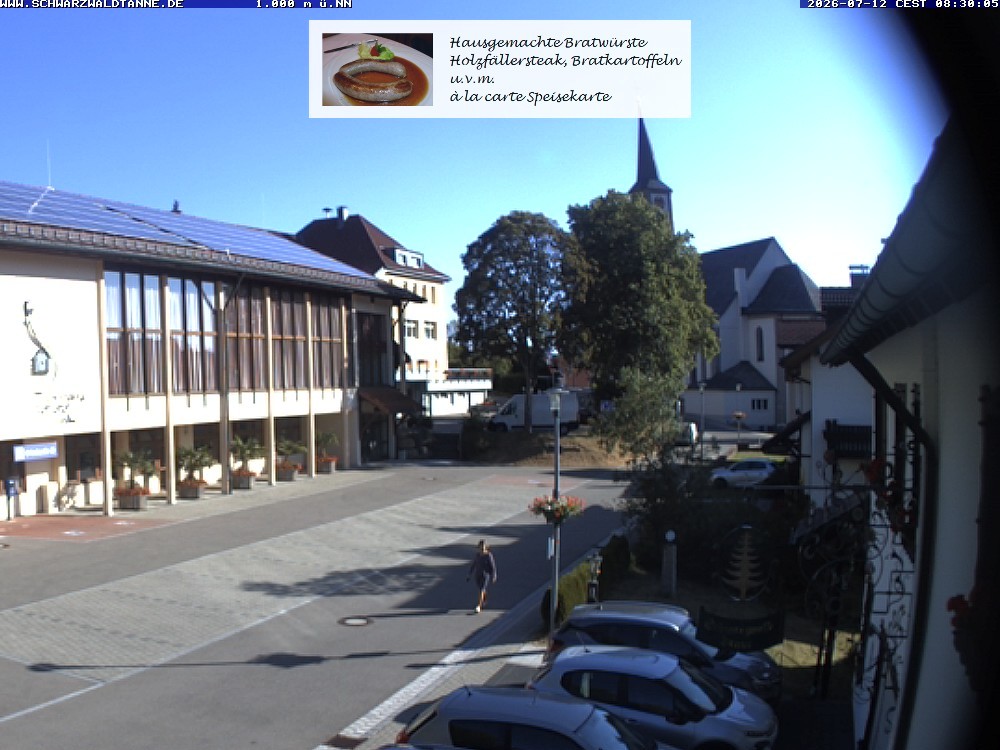 Archiv Foto Webcam Schönwald: Blick vom Gasthof Schwarzwaldtanne