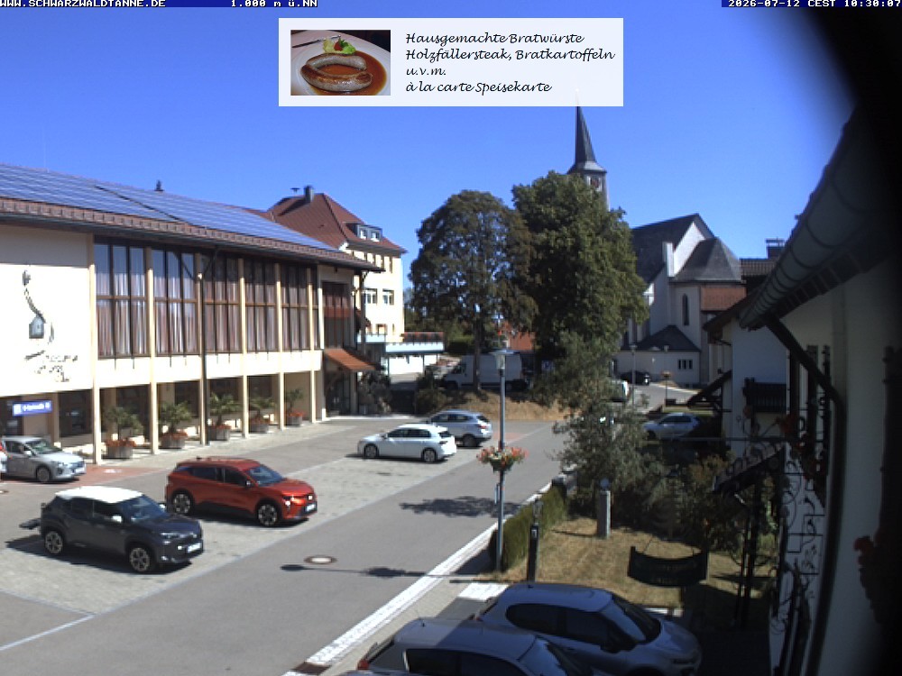 Archiv Foto Webcam Schönwald: Blick vom Gasthof Schwarzwaldtanne