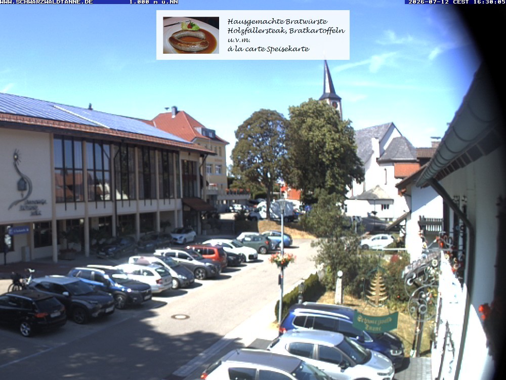 Archiv Foto Webcam Schönwald: Blick vom Gasthof Schwarzwaldtanne