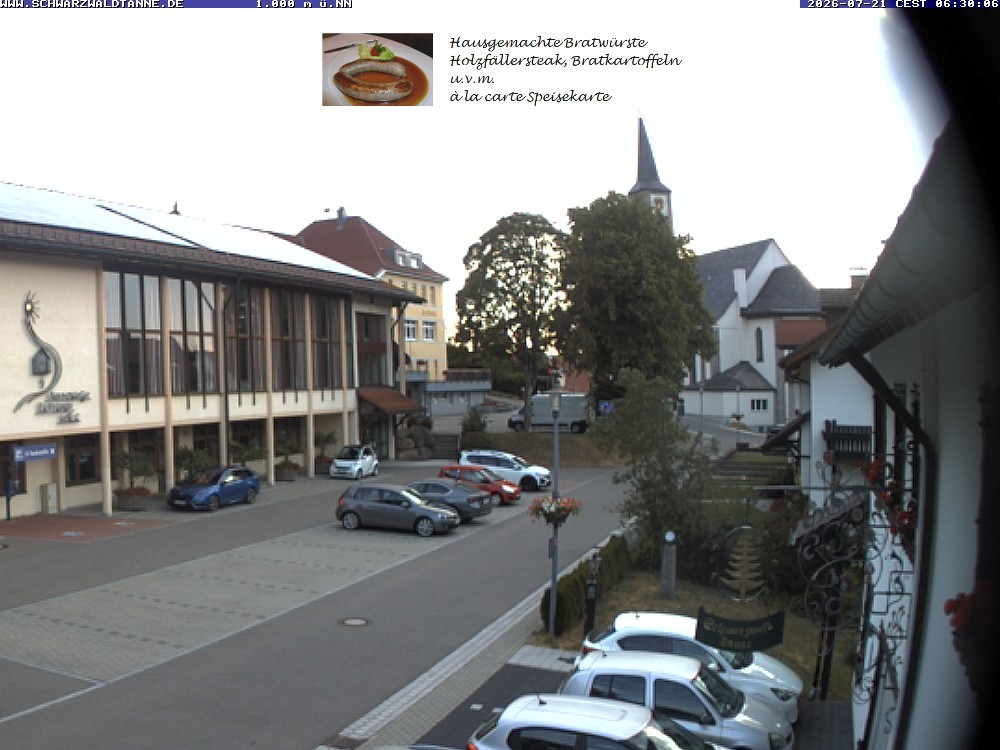 Archived image Webcam View from Guesthouse "Schwarzwaldtanne"