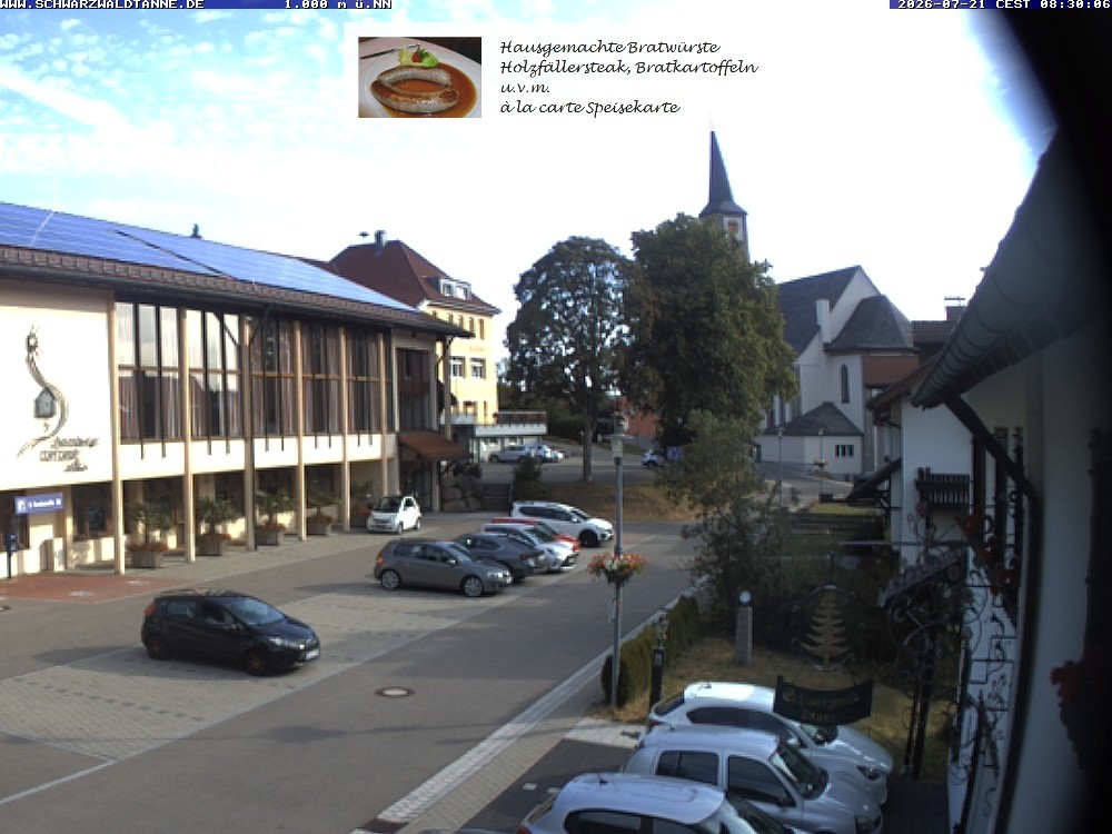 Archived image Webcam View from Guesthouse "Schwarzwaldtanne"
