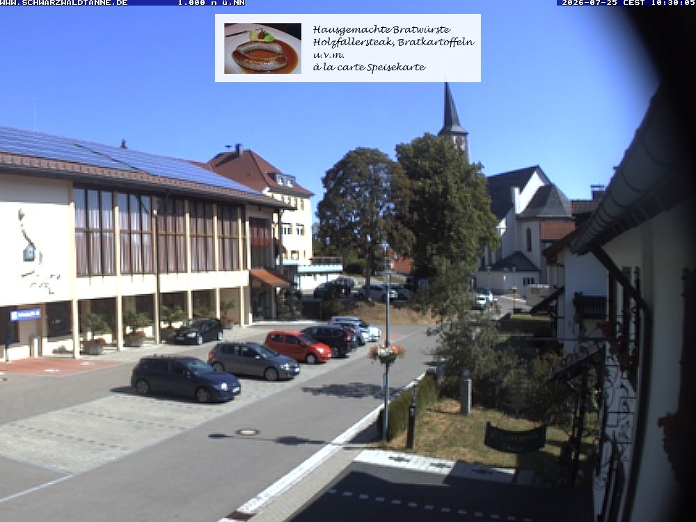 Archived image Webcam View from Guesthouse "Schwarzwaldtanne"