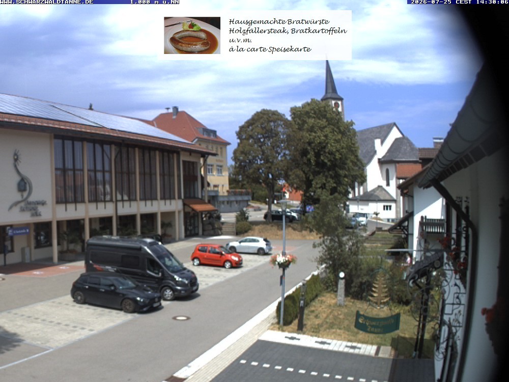 Archived image Webcam View from Guesthouse "Schwarzwaldtanne"