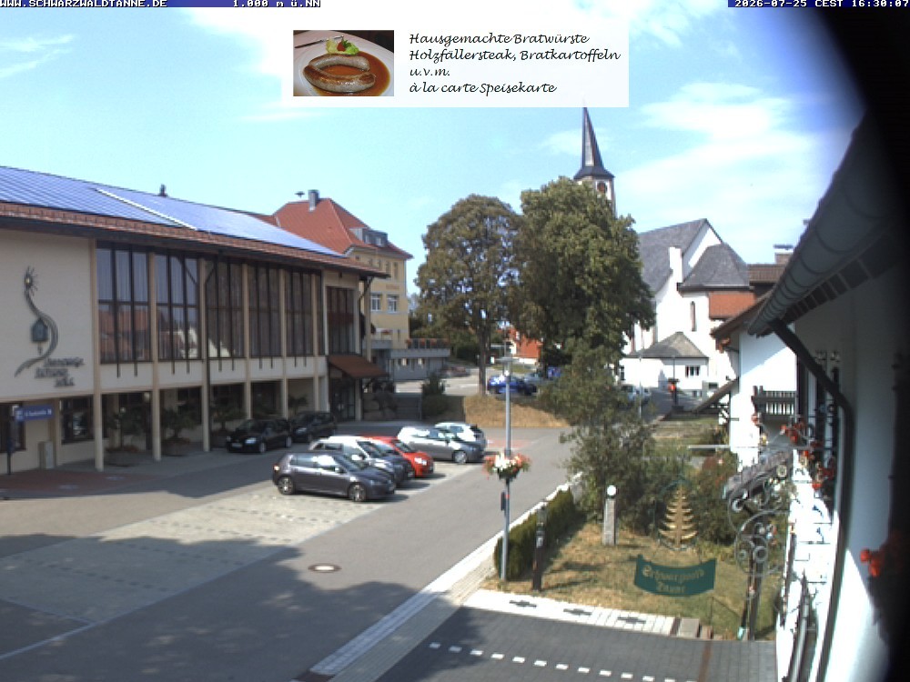 Archived image Webcam View from Guesthouse "Schwarzwaldtanne"