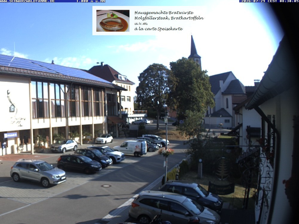 Archiv Foto Webcam Schönwald: Blick vom Gasthof Schwarzwaldtanne