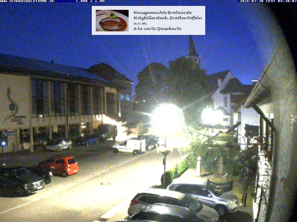 Archiv Foto Webcam Schönwald: Blick vom Gasthof Schwarzwaldtanne