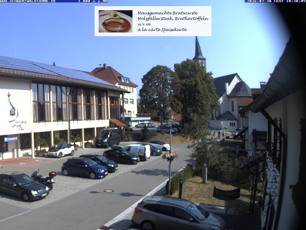 Archiv Foto Webcam Schönwald: Blick vom Gasthof Schwarzwaldtanne