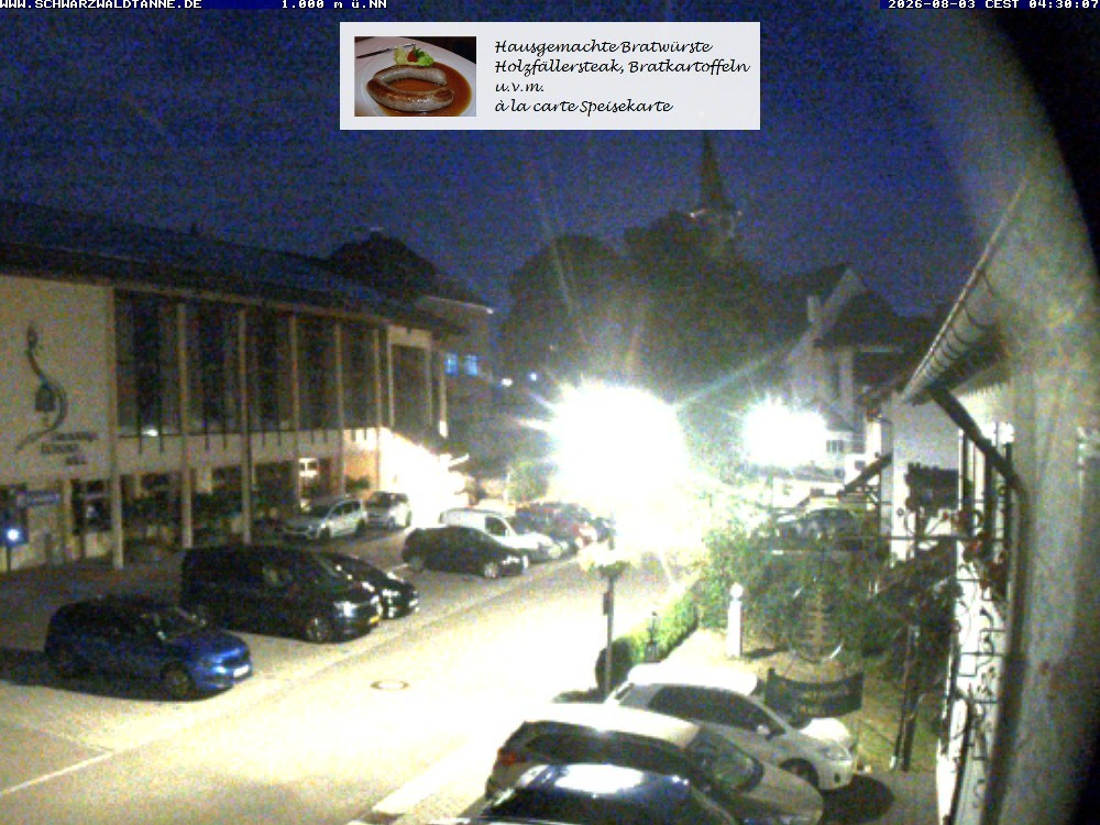 Archived image Webcam View from Guesthouse "Schwarzwaldtanne"