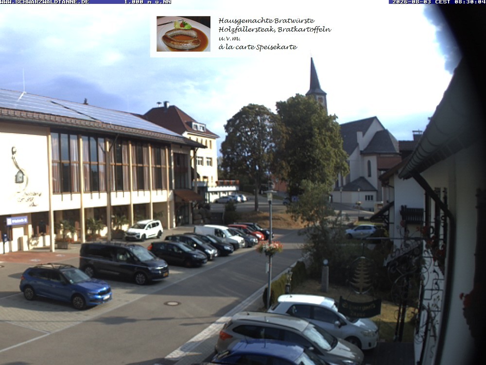Archived image Webcam View from Guesthouse "Schwarzwaldtanne"
