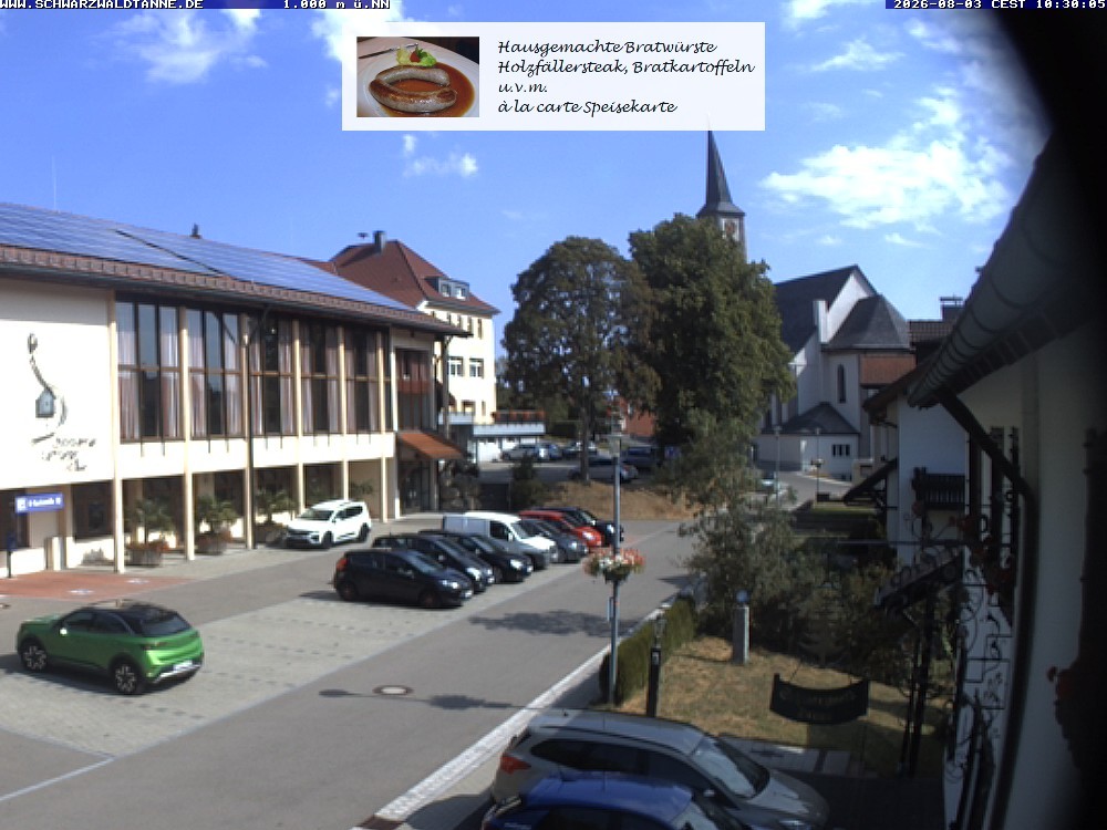 Archived image Webcam View from Guesthouse "Schwarzwaldtanne"