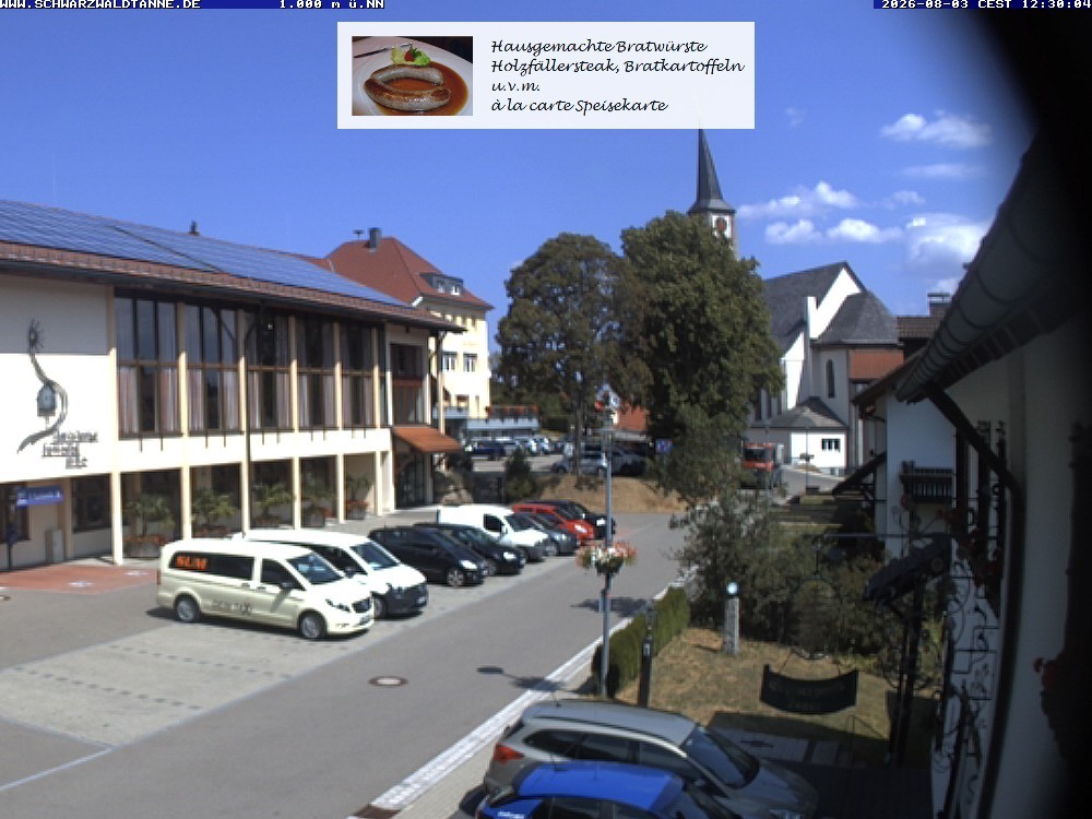 Archived image Webcam View from Guesthouse "Schwarzwaldtanne"