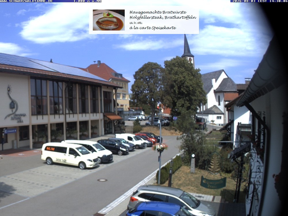 Archived image Webcam View from Guesthouse "Schwarzwaldtanne"