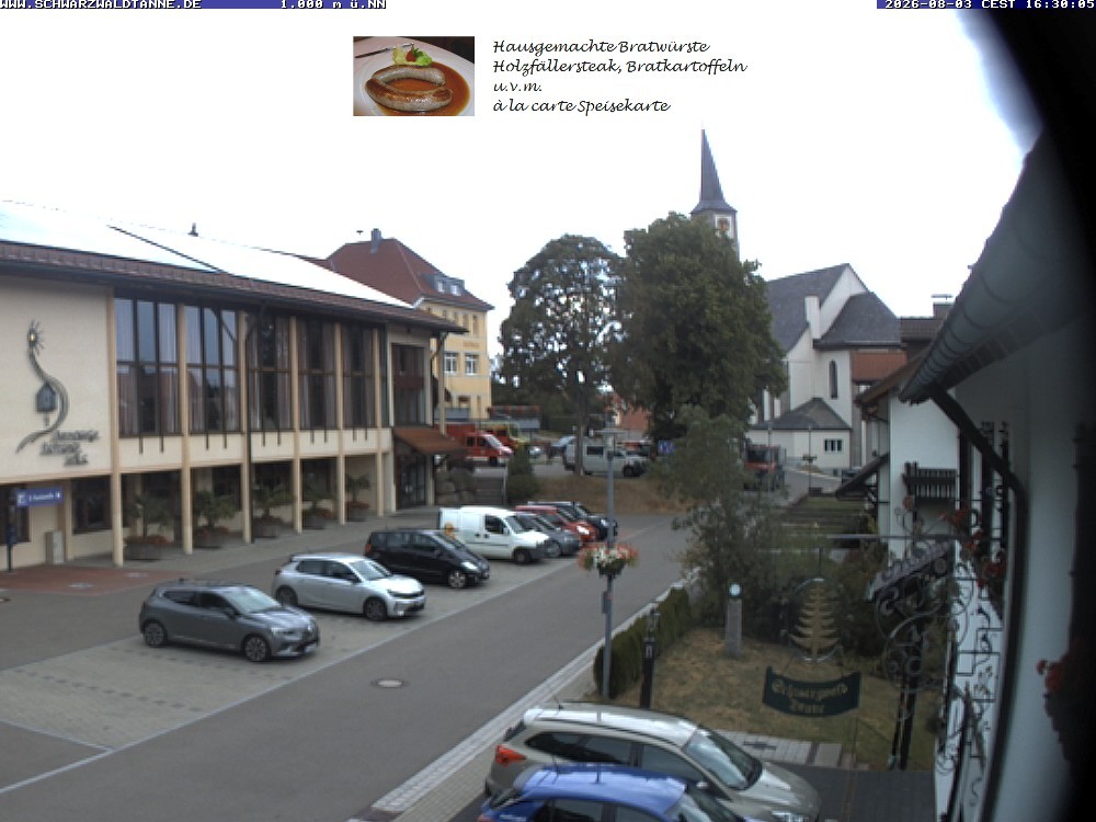 Archived image Webcam View from Guesthouse "Schwarzwaldtanne"