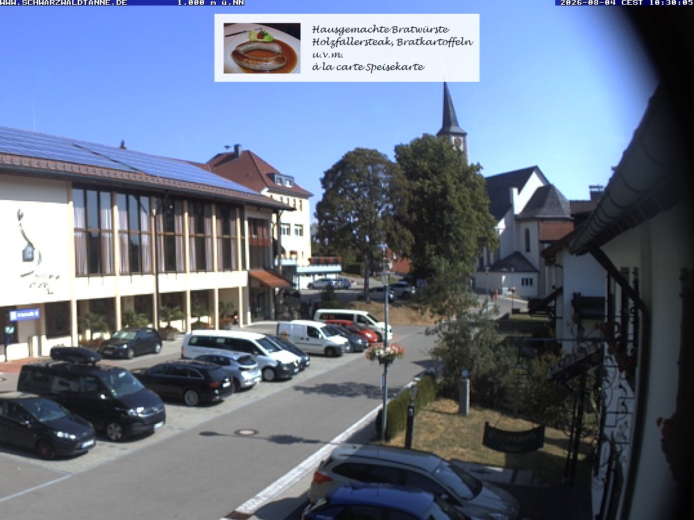 Archiv Foto Webcam Schönwald: Blick vom Gasthof Schwarzwaldtanne