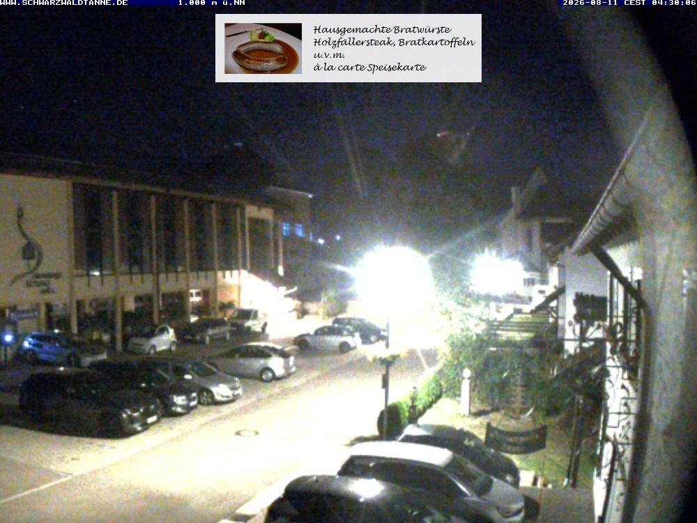 Archived image Webcam View from Guesthouse "Schwarzwaldtanne"