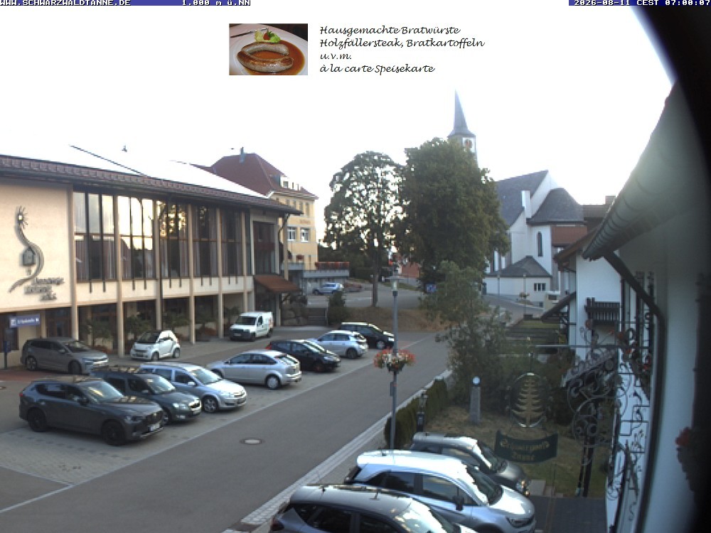 Archived image Webcam View from Guesthouse "Schwarzwaldtanne"