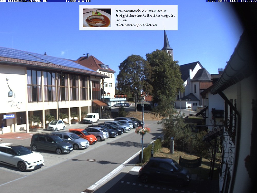 Archived image Webcam View from Guesthouse "Schwarzwaldtanne"